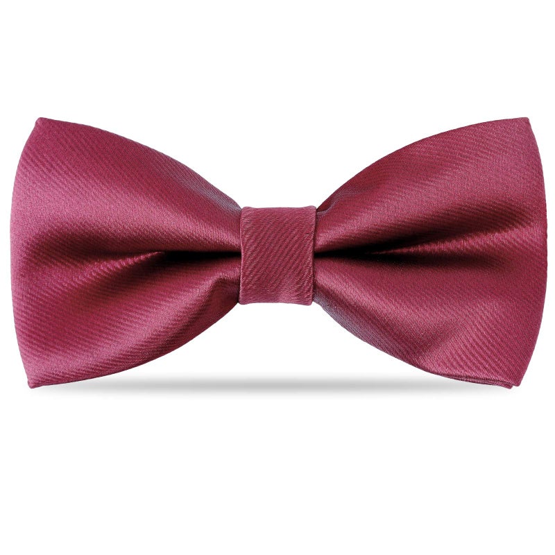 Kajeer Kids Boys Silk Bow Ties - Adjustable Bowtie for Baby Toddler Giftsï¼ˆWine Redï¼‰ - Image 1